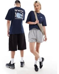 The North Face - Camiseta extragrande con estampado trasero fotográfico half dome - Lyst
