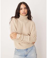 Vila - – gestrickter rollkragenpullover - Lyst