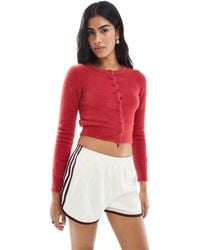 Daisy Street - – flauschige, knapp geschnittene strickjacke - Lyst