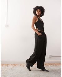 Collusion - Pantalon bouffant style années 90 à taille basse et fines rayures - Lyst