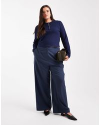 ASOS - Asos Design Curve Tailored Relaxed Straight Leg Trousers - Lyst