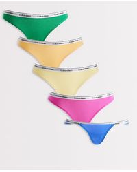 Calvin Klein - Icon Logo 5 Pack Bikini Briefs - Lyst