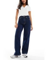 ASOS - Jeans Dad Fit A Fondo Ampio Rinse Wash - Lyst