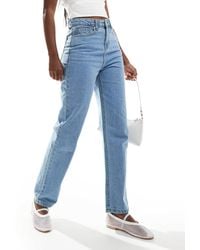 Don't Think Twice - Dtt – katy – straight jeans mit kurzem schnitt und hohem bund - Lyst