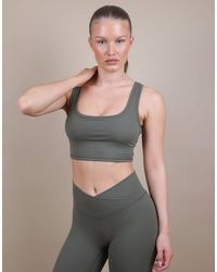 SIMMI - Square Neck Cropped Tank Top - Lyst