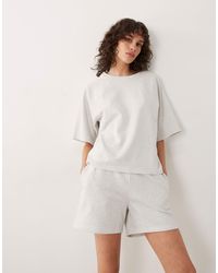 Jdy - Boxy Sweat T-shirt Co-ord - Lyst