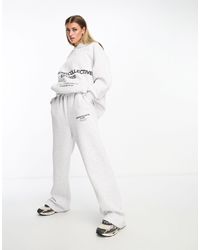 ASOS - Oversized jogger With Stacked Logo - Lyst