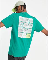 The North Face - Mountain Repeat Back Print T-shirt - Lyst