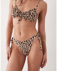 Miss Selfridge - Mix And Match Tie Side Ruched Bum Bikini Bottom - Lyst