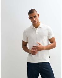 Barbour - Faversham Short Sleeve Tailored Logo Textured Polo Shirt - Lyst