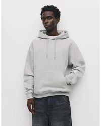 Pull&Bear - Sweat à capuche basique - chiné - Lyst