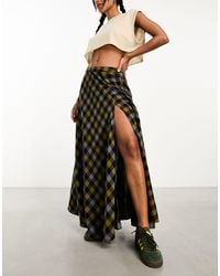 ASOS - Full Maxi Skirt With High Side Split - Lyst