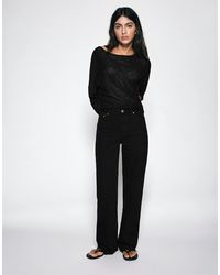 Pull&Bear - Jean droit ample - chiné - Lyst