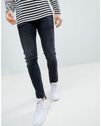 Homme River Island Ripped Jeans-W26/L32 neuf avec étiquettes-RRP £ 48