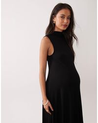 ASOS Asos Edition Maternity Embroidered Floral Maxi Dress In Dobby Spot in  Natural | Lyst