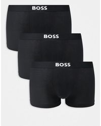 BOSS - Boss Bodywear 3-Pack Front Icon Logo Trunks - Lyst