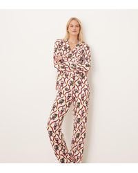 Chelsea Peers - Chelsea Peers Exclusive Tall Poly Long Sleeve Revere Pyjama Set - Lyst