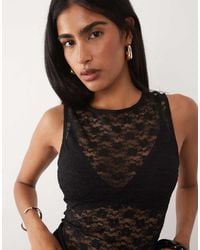 ASOS - Lace Tank Top - Lyst
