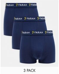 Farah - – aveleer – 3er-pack eng geschnittene boxershorts - Lyst
