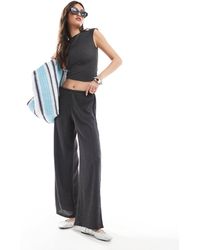 Pull&Bear - – strukturierte hose - Lyst
