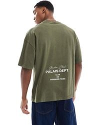 River Island - Studio Logo Oversized T-shirt - Lyst