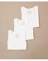 Calvin Klein - 3 Pack Cotton Rich Vest Top - Lyst