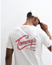Tommy Hilfiger - Script Logo T-shirt - Lyst