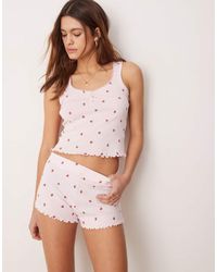 Boux Avenue - Pointelle Strawberry Print Cami And Short Set - Lyst