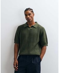 HUGO - Spero Relaxed-Fit Gebreide Polo - Lyst