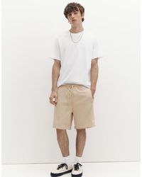 Pull&Bear - Bermuda Jogger With Logo - Lyst