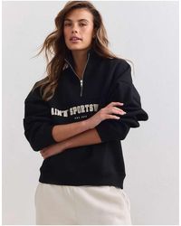 Aim'n - Varsity Sweat Half Zip - Lyst