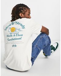 Coney Island Picnic - Camiseta blanca con estampado en el pecho y la espalda "walk-a-thon" - Lyst