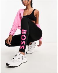 BOSS - Boss Eleg Logo leggings - Lyst
