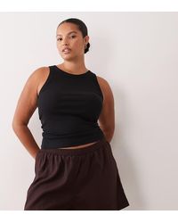 ASOS - Asos Design Curve Ipanema Sheer Beach Short With Linen - Lyst