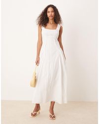 ASOS - Prairie Square Neck Maxi Dress With Dropped Waist - Lyst