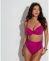 Pour Moi - Madrid High Waist Belted Control Bikini Bottoms - Lyst