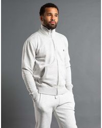 French Connection - Cotton Blend Funnel Neck Zip Jumper - Lyst