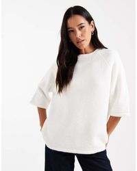 ASOS - Knitted Oversized Top With Wool - Lyst