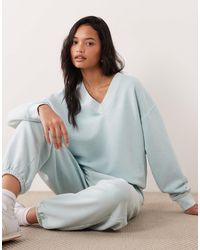 ARKET - Sweat d'ensemble oversize à col v - menthe - Lyst