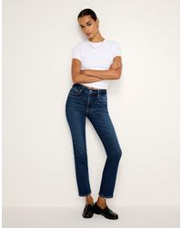 GOOD AMERICAN - Soft Tech Good Legs Straight Jeans - Lyst