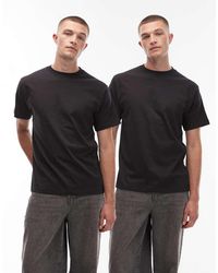 Vans - 2-pack Regular Fit T-shirts - Lyst