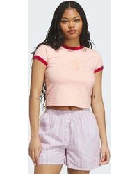 adidas Originals - Texas A&m aggies Graphic Ringer Baby Tee - Lyst