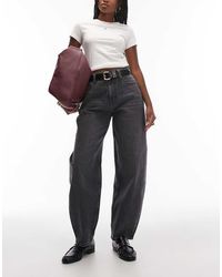 Tommy Hilfiger - Vaqueros Negros De Corte Barrel Jeanie De - Lyst