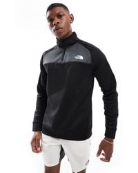 The North Face - Training Reaxion 1/4 Zip Logo Sweatshirt - Lyst