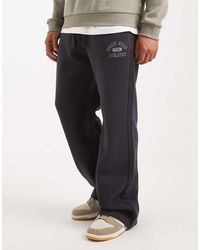 Hollister - Joggingbroek Met Rechte Pijpen En Logo - Lyst