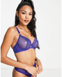 Curvy Kate - Scantilly By Fuller Bust Exposed Mesh Plunge Bra - Lyst