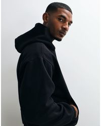Weekday - – kastiger oversize-kapuzenpullover aus schwerem jersey - Lyst