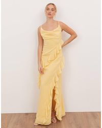 ANAYA - Waterfall Ruffle Cowl Neck Cami Maxi Dress - Lyst