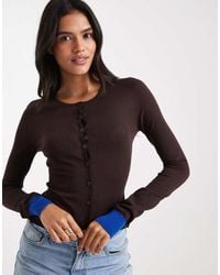 WeWoreWhat - Fine Knit Fitted Cardigan - Lyst