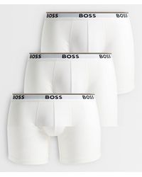 BOSS - 3 Pack Power Logo Waistband Boxer Briefs - Lyst